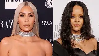 Twitter CALLS OUT Kim Kardashian For Copying Rihanna's Fur Slides