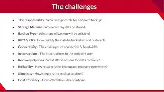 Vembu BDR Suite Webinar: Best Practices to Overcome the Challenges in Endpoint Backups