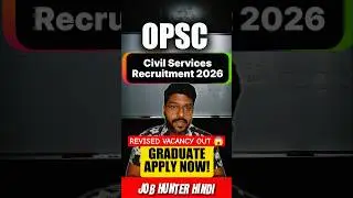 **BIG CHANGE OPSC OCS | OPSC OCS Notification OUT 2026 | REVISED VACANCY | JOB HUNTER HINDI #shorts