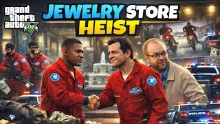GTA 5 Jewelry Store Heist 😱 | Michael Franklin Lester Ka Sabse Bada Plan | Police Chase 🔥