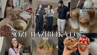SÖZE HAZIRLIK VLOGU😍KUZENLERLE HALAY, YENİ TIRNAKLAR💅🏼BOHÇA HAZIRLIĞI - GÜNLÜK VLOG