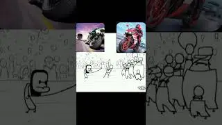 Traffic rider vs Racing fever moto 😂 #video #trafficrider#vs#racingfevermoto #funny #song