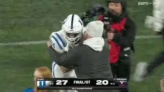 Luke Mergott GAME WINNING INTERCEPTION on Chandler Morris Duke vs Virginia 2025 ACC Championship 🤯