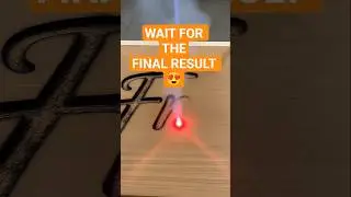 ASMR Laser Cutting Name | So Relaxing #satisfying #asmr #music #fyp #viral #shorts #lasercutting