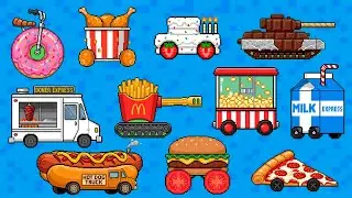 Burger Truck vs Pizza Car! Fast Food Racing Battle