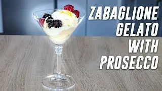Zabaglione Gelato with Prosecco | Homemade Italian Ice Cream