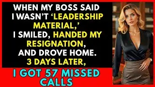 Boss Said I Wasn’t ‘Leadership Material’ — Then Begged Me to Return After I Resigned.