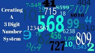 How To Create A 3 Digit Number System: The Set Up