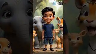 Animal friends is celebrating Dhaivansh Birthday 🎂🎇🎂;#AI vedios 💕💕💕