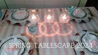 SPRING TABLESCAPE 2024 | SPRING DINING TABLE SETTING IDEAS