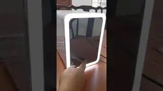 Personal Chiller LED Light Mini Fridge with Mirror, Mini Fridge Mini Freezer, Hotel Mini Bar Mini Fr