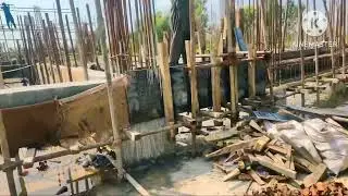 About site Work like steel fixing of columns, formwork of beams etc