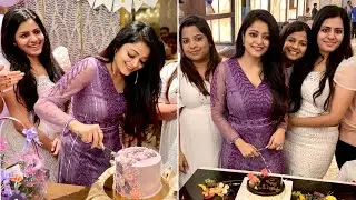 Actress Janani Iyer 34th Birthday Celebration🥳🎂 With Sister & Friends at Private Hotel