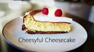 How to Make a Cheesecake in 3 Mins. Cheesecake with Sour Cream Top Recipe and Graham Cracker Crust
