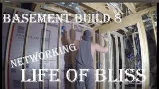 Basement Build 8 | Network & Speaker Wire | Stair Lighting