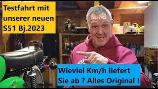 Unsere neue Simson S51 Bj.2023! Wie schnell ist Sie? GPS - Km/h