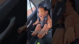 So excited to be back in his car seat after a long holiday 😍