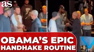 OBAMA'S EPIC HANDSHAKE routine with CURRY and LEBRON goes VIRAL&ndash; a real-life 'Key & Peele' moment!