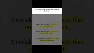 This Rule About Mistakes Will Change Your Life #LifeLessons #Mindset #Motivation