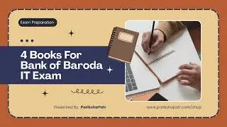 4 Books for Bank of Baroda IT Recruitment Exam 2026 | Links of Books in Description