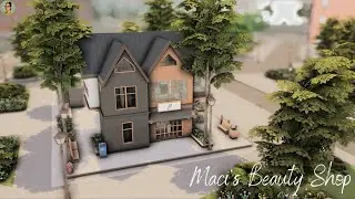 Maci’s Beauty Shop 💅 + Appartamento | Stopmotion Build | The Sims 4 | NO CC