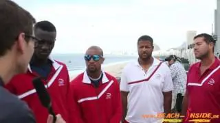 we talked with Jefferson/Cherif QAT about Rio2016 at Rooftop with Venue view