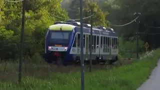 LINT41 (BR648) Ausfahrt aus Bahnhof Pei&szlig;enberg mit Makro [08.2015]