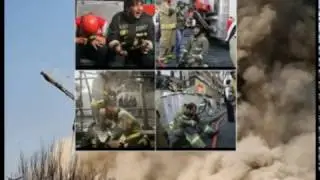 Fire Fighters in Collapse Building Plasco