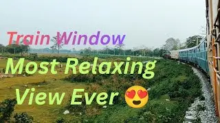 Nature at Its Best - Beautiful View From Train Window 🌅 #train 