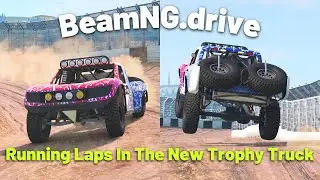 BeamNG.drive, Running Laps In The SP Dunekicker On A Short Racing Course With 2 Simultaneous Views!!