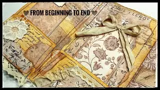 Journal Making From Beginning To End - Altered File Folder - Tutorial