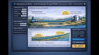 PLANTILLA EXCEL PARA EL DISE&Ntilde;O DE LA LINEA DE IMPULSION