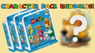 NEW! LEGO SUPER MARIO Series 6 Character Packs Unboxing - I GOT SO LUCKY!