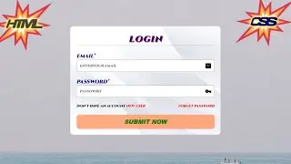 How to Create Login page using HTML & CSS Only