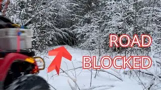 Winter Forestry Ride | Dead Battery, Storm Damage & Clearing the Way