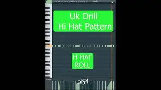 Uk Drill Hi Hat Pattern (Fl Studio Tutorial) #shorts