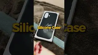 Iphone 16 Black Silicone Case #shorts #apple  #unboxing
