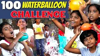 We Filled 100 Waterballoons 🎈 | 100 Waterballoon Challenge 🤜🤛 | ini's galataas