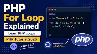 For Loop in PHP | PHP Tutorial for Beginners 2026