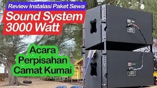 Sound System 3000 Watt Kerja di Acara Perpisahan Camat Kumai