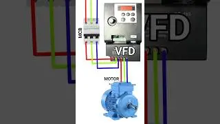 VFD Motor Starter Connection  #shorts