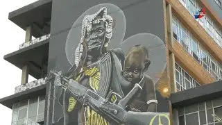 DBongz Mahlathi Mixed Media & Endless Texture Experiments in South African Street Art