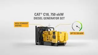 Cat&reg; C18, 750 ekW 60Hz Diesel Generator Set