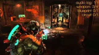 Dead Space 3 Chapter 16 - Audio Log, Weapon Parts, a Blueprint, a Circuit - All Collectibles