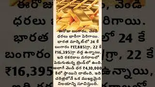 😱మళ్లీ పెరిగిన బంగారం ధర, 4,00,000 లక్షలు దాటిన వెండి.#goldrate #silver #fyp #trending #shorts#viral