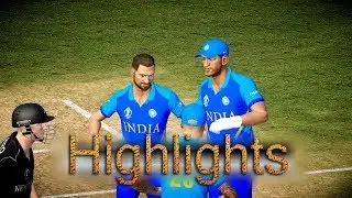 India vs New Zealand Highlights || Don Bradman Cricket 17 || World Cup 2019 Match 18