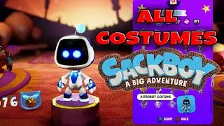 All Costumes And Emotes All DLC Showcase 100% Save On Sackboy A Big Adventure