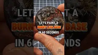 How to paint a quick and easy burnt lava base in 60 seconds