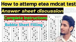 Complete Instructions About Mdcat 2023_24 || How To Attempt Test