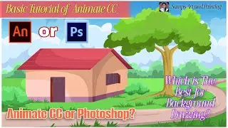 Which Software is the Best for Background Drawing ! / Animate CC or Photoshop? Animate CC Tutorial..